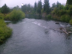 File - The Cautín (Rio Cautín) is a river in Chile that flows in La Araucanía Region.