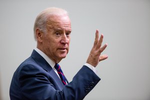 Vice President Joe Biden speaks at a White House Champions of Change Law Enforcement and Youth meeting, Monday, Sept. 21, 2015, in the South Court Auditorium of the Eisenhower Executive Office Building (EEOB), on the White House complex in Washington.