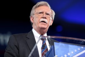 Former Ambassador John R. Bolton speaking at the 2017 CPAC in National Harbor, Maryland