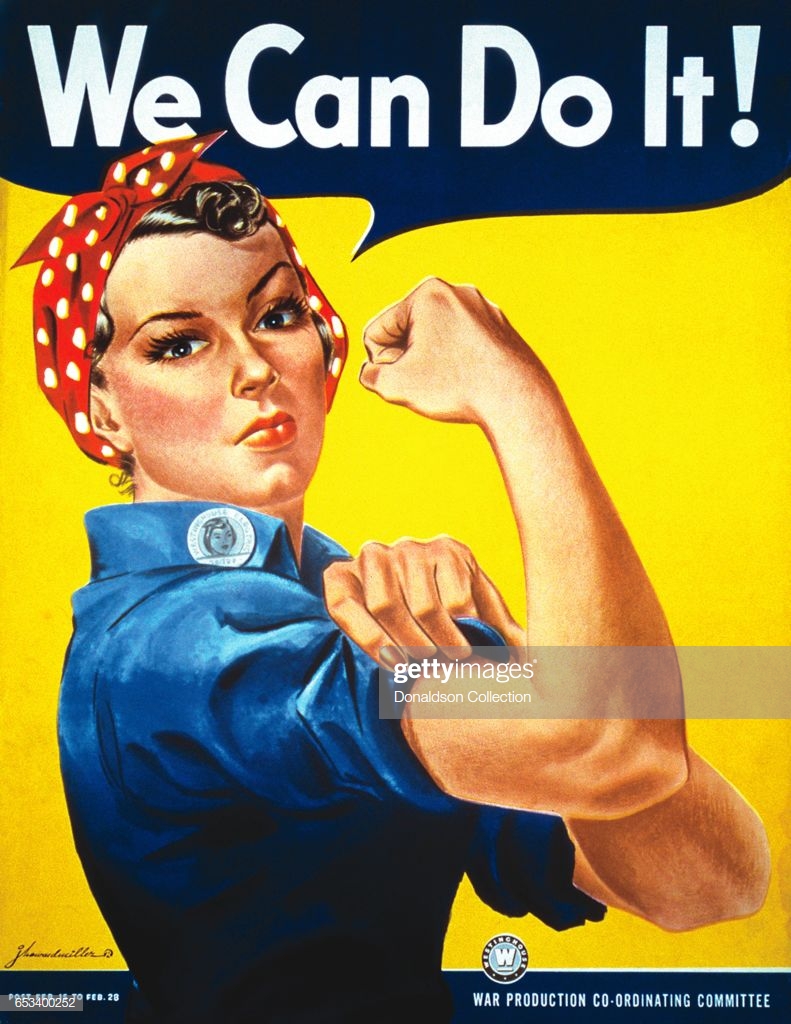 "We Can Do It!" Rosie the Riveter Poster : News Photo