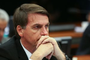 Jair Bolsonaro during the Council of Ethics of the House against Deputy Eduardo Bolsonaro, Brasilia