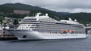 MV Viking Sky at Storkaia in Molde, Norway, on June 20, 2017