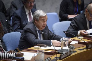 29 March 2019, Secretary-General Antonio Guterres reports to the Security Council on the situation in Mali and on the implementation of paragraph 4 of Security Council resolution 2423 (2018).