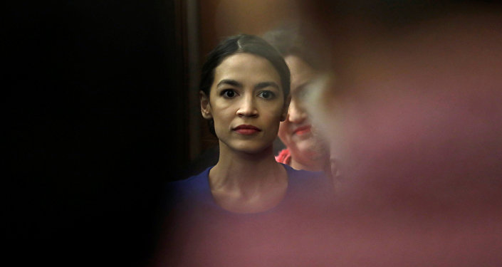 U.S. Rep. Alexandria Ocasio-Cortez (D-NY) attends House Democrats news conference to reintroduce the H.R.7 Paycheck Fairness Act on Capitol Hill in Washington, U.S., January 30, 2019