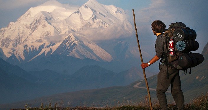 Mount McKinley in Denali National Park, Alaska