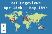 Locations of visitors to this page