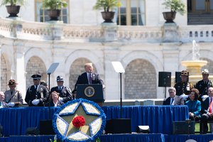 President Donald J. Trump attends the 38th annual National Peace Officers’ Memorial Service Wednesday, May 15, 2019, at the U.S. Capitol in Washington, D.C.