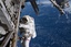 NASA astronaut Ricky Arnold is pictured during a spacewalk he conducted with fellow NASA astronaut Drew Feustel (out of frame) on June 14, 2018.