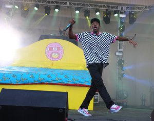 Tyler The Creator performs at the Lollapalooza Music Festival in Grant Park on Saturday, Aug. 1, 2015, in Chicago.