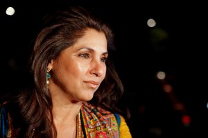 Indian actress Dimple Kapadia arrives at The Asian Awards at Grosvenor House Hotel, Park Lane, London, Tuesday, October 26, 2010.