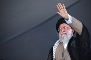 Ali Khamenei at Great Conference of Basij members at Azadi stadium, 4 October 2018