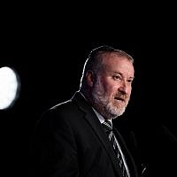 Attorney General Avichai Mandelblit at a conference in Jerusalem on September 3, 2018. (Yonatan Sindel/Flash90)