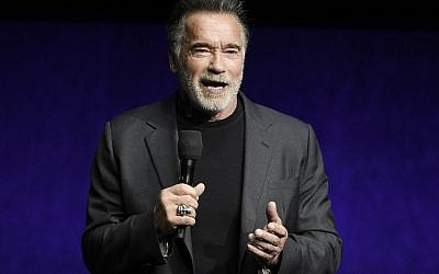 Arnold Schwarzenegger at CinemaCon 2019. (Chris Pizzello/Invision/AP, File)