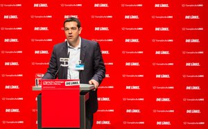 Alexis Tsipras at the Bundesparteitag DIE LINKE Mai 2014 in Berlin, Germany