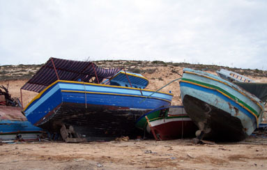 Onderschepte boten bij Frontex operatie Nautilus