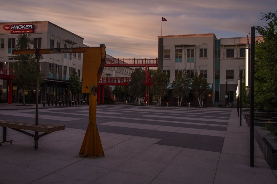 Facebook moves to a new home in Menlo Park, California.