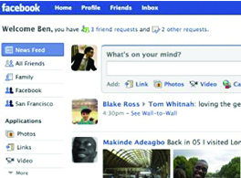 New Facebook home page launches.