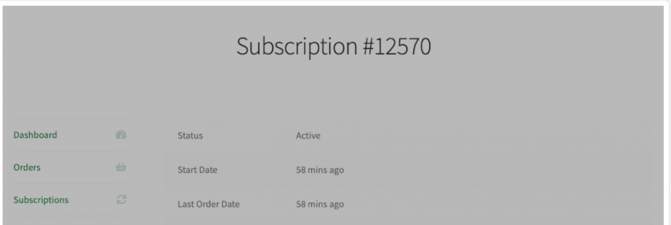 subscriptions page