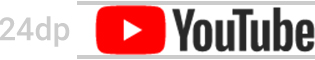 YouTube logo, full color, on a light backround