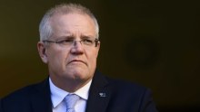 Scott Morrison looking earnest