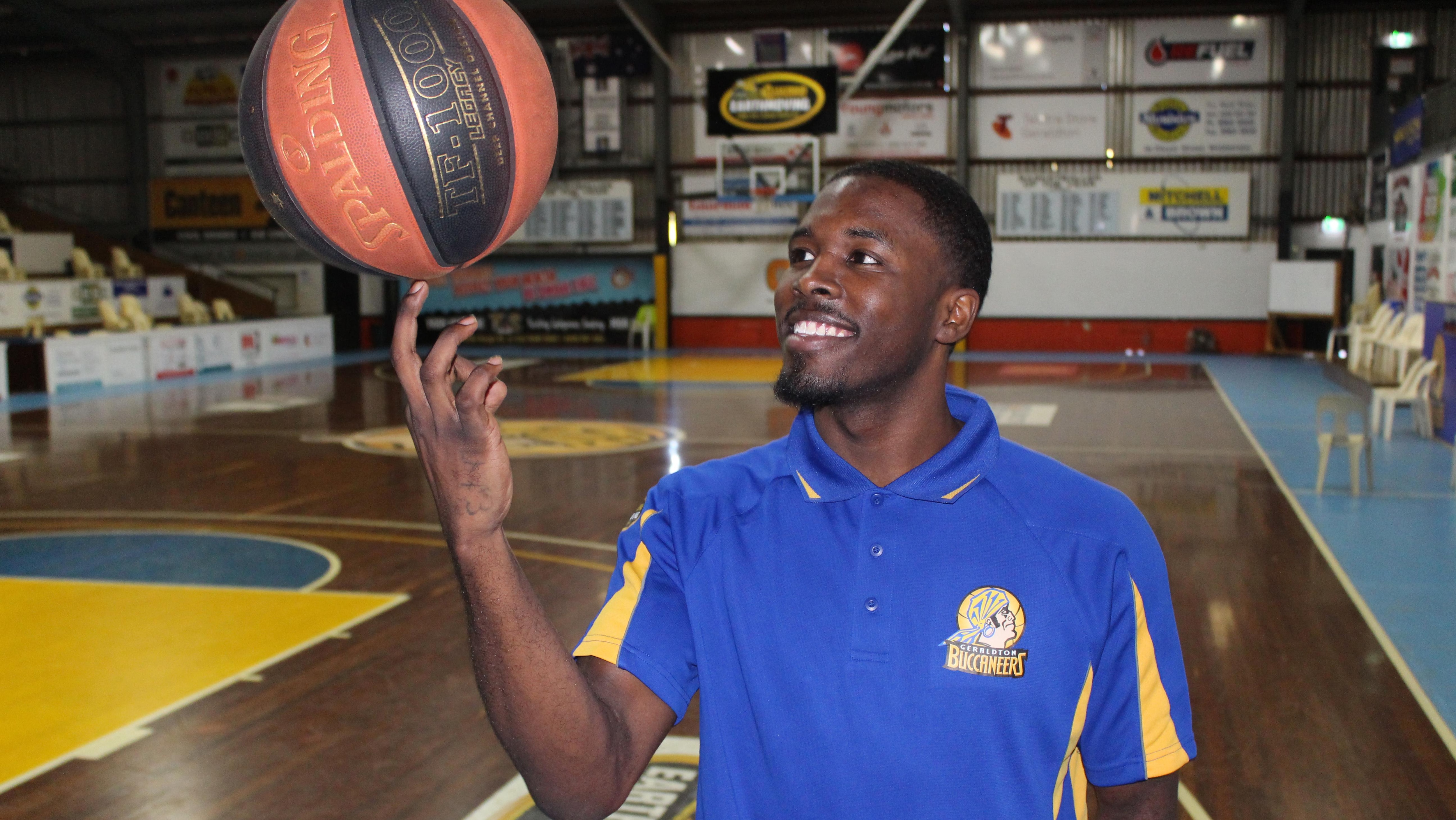 DeAngelo Isby arrived in Geraldton last week. He will play his first game for the Geraldton Buccaneers tonight.