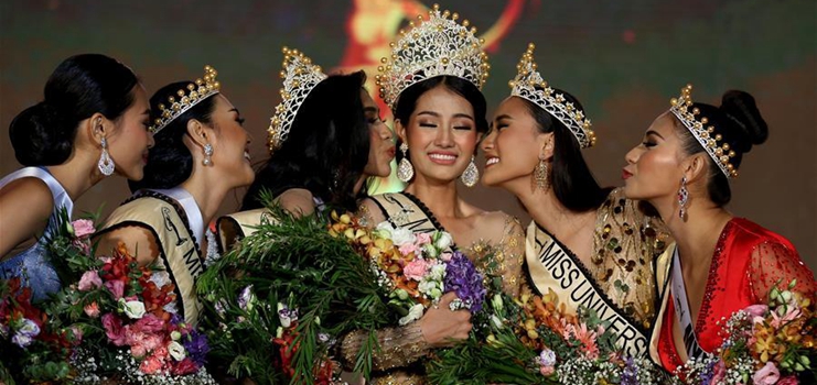 Swe Zin Htet from Kayin state crowned Miss Universe Myanmar