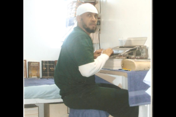 Imam Siddique Abdullah Hasan. Photo via Lucasville Amnesty. Source: http://www.lucasvilleamnesty.org/2016/08/detailed-update-from-imam-siddique.html