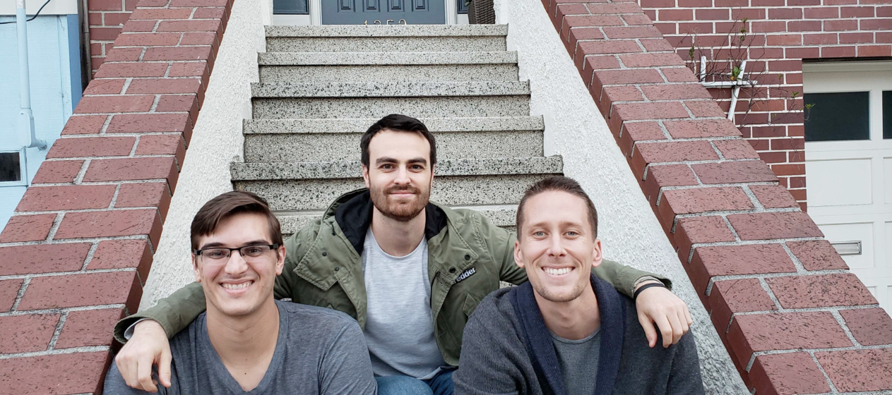 Credder.com founders Austin Walter (left), Chase Palmieri (center), and Jared Fesler (right)