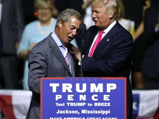 The alt-right regards Donald Trump as a ‘god emperor’ and has adopted the same heart over head politics as Nigel Farage. Picture: Jonathan Bachman/Getty Images/AFP