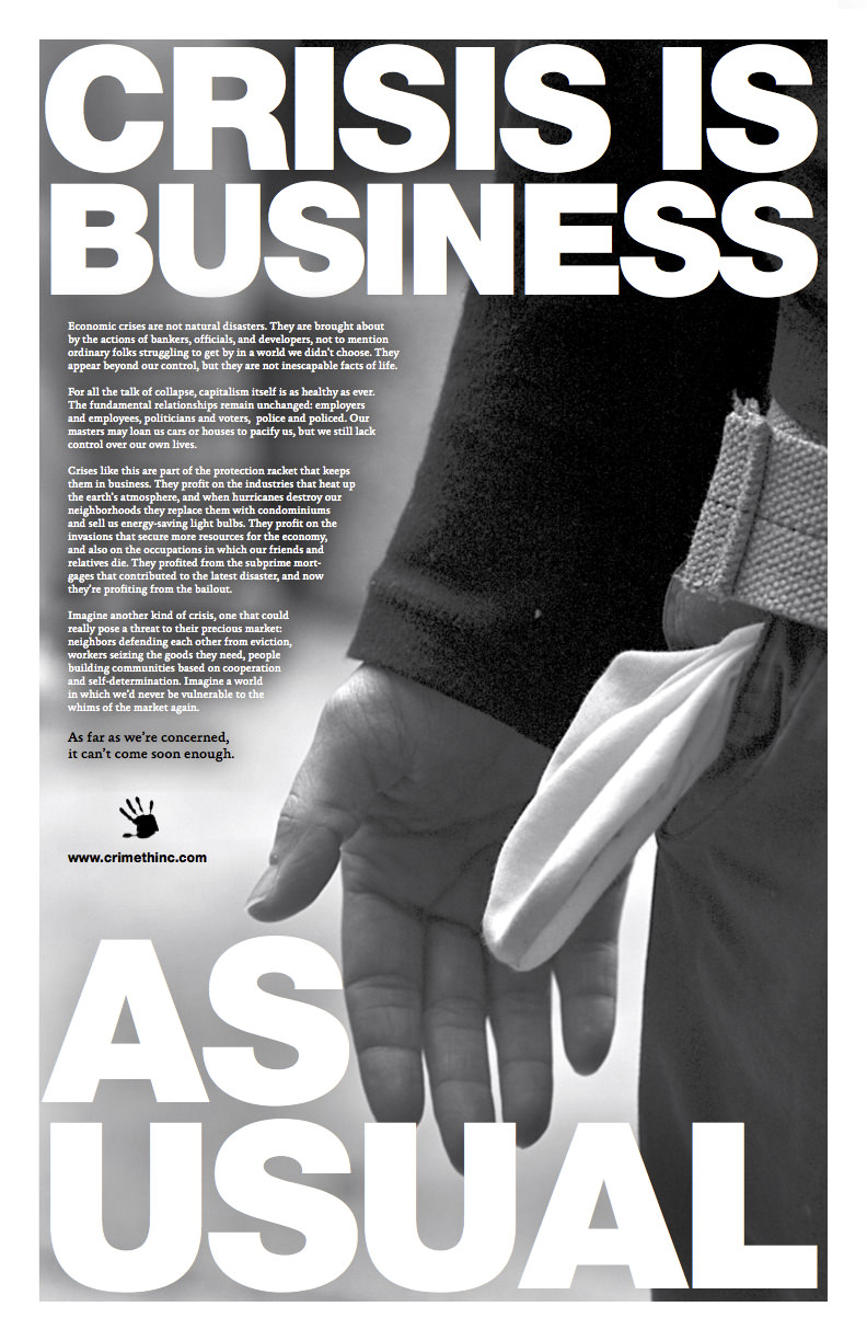 Photo of ‘Crisis Is Business As Usual’ front side