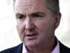 Labor Shadow Treasurer Chris Bowen speaks to the media during a press conference in Sydney, Wednesday, May 22, 2019. Chris Bowen has announced that he has withdrawn his bid for the Labor leadership position. (AAP Image/Bianca De Marchi) NO ARCHIVING