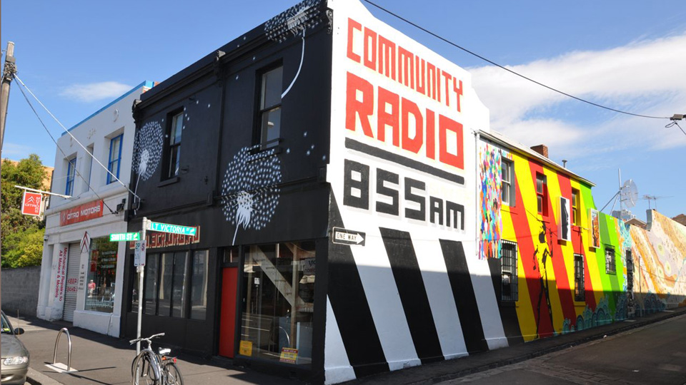 3CR Community Radio station's new mural