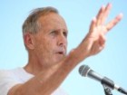 Bob Brown speaking to anti Adani protesters