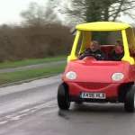 Man Builds an Adult-Sized, Street-Legal Version of the Iconic Little Tikes Cozy Coupe Car