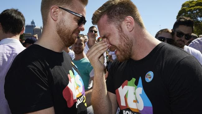 Emotions ran high after the result was announced. Picture: AAP Image/David Moir.