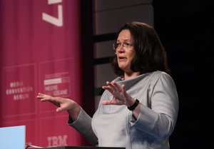 Andrea Nahles (Federal Minister of Labour and Social Affairs) at re:publica,9 May 2017