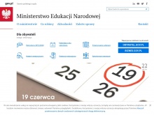 Ministerstwo Edukacji Narodowej - WordPress obsługuję oficjalną witrynę MEN RP w języku polskim i angielskim.