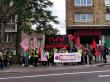 IWW Deliveroo picket, Swiss Cottage, London.