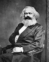 Photograph of Karl Marx facing the viewer