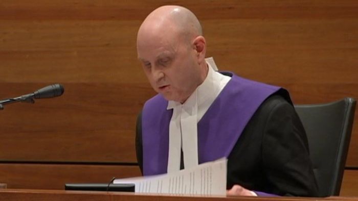 County Court Chief Judge Peter Kidd delivers George Pell's sentence.