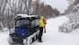 A father and son were rescued from a snowed-in alpine hut as a cold front swept through Victoria.