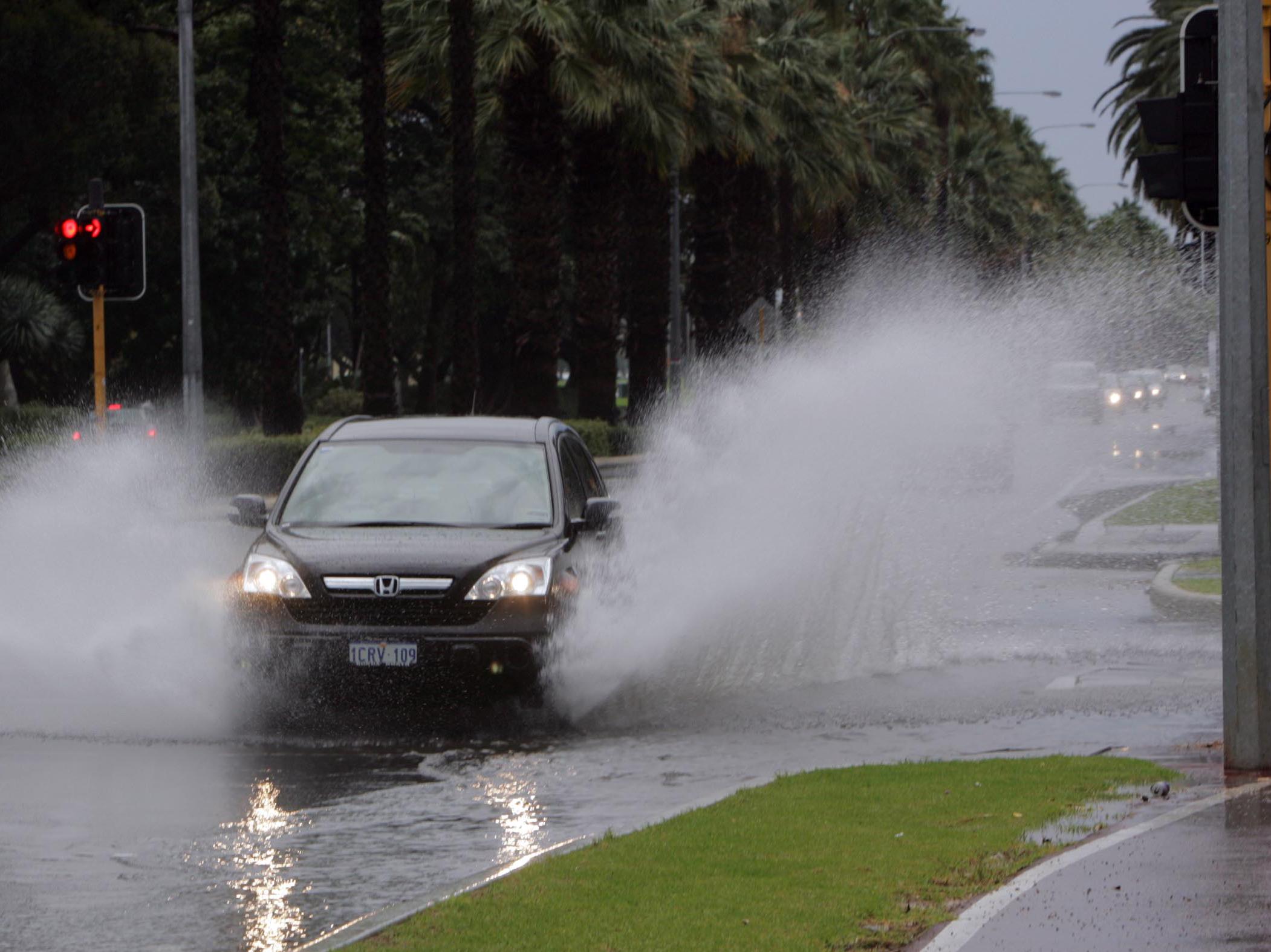 As much as 45mm of rain could fall across the city from Thursday evening.