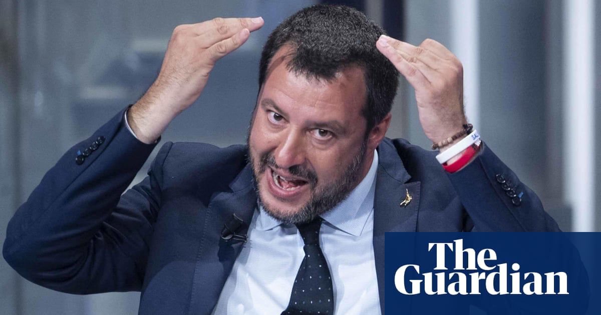 Italy’s far-right racist interior minister, Matteo Salvini, 