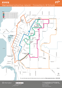 Warrnambool School Bus Network Map