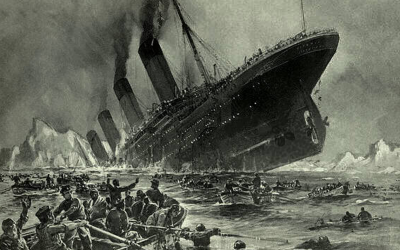 Carping emissions. Willy Stöwer,&nbsp;The Sinking of the Titanic&nbsp;(1912)
