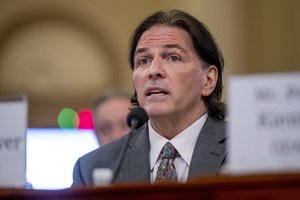 State Department Bureau of Intelligence and Research Office of Geography and Global Affairs Senior Analyst Dr Rod Schoonover speaks before a House Intelligence Committee hearing on national security implications of climate change on Capitol Hill in Washington, Wednesday, June 5, 2019