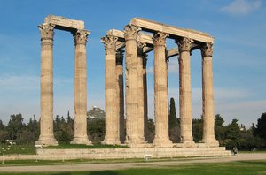 The Temple of Olympian Zeus. The city is one of the world's main centers of archaeological research. Apart from national institutions, such as Athens University, the Archaeological Society, several archaeological Museums (including the National Archaeological Museum, the Cycladic Museum, the Epigraphic Museum, the Byzantine Museum, as well as museums at the ancient Agora, Acropolis, and Kerameikos), the city is also home to the Demokritos laboratory for Archaeometry as well as several regional and national archaeological authorities that form part of the Greek Department of Culture.