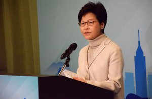 Carrie Lam declares her CE candidacy