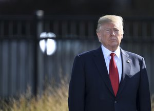 Donald Trump attends the 9/11 Observance Ceremony at the Pentagon in Washington, D.C., Sept. 11, 2017