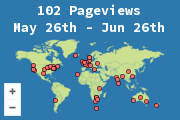 Locations of visitors to this page